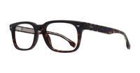 Havana Hugo Boss BOSS 1383-53 Rectangle Glasses - Angle