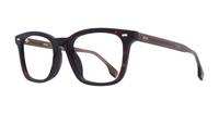 Havana Hugo Boss BOSS 1403/F Rectangle Glasses - Angle