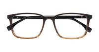 Brown Horn Hugo Boss BOSS 1436 Rectangle Glasses - Flat-lay