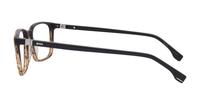 Brown Horn Hugo Boss BOSS 1436 Rectangle Glasses - Side