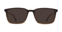 Brown Horn Hugo Boss BOSS 1436 Rectangle Glasses - Sun