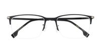 Matte Black Gold Hugo Boss BOSS 1616/F Rectangle Glasses - Flat-lay