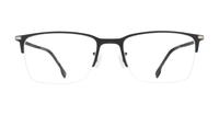 Matte Black Gold Hugo Boss BOSS 1616/F Rectangle Glasses - Front