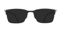 Matte Black Gold Hugo Boss BOSS 1616/F Rectangle Glasses - Sun