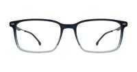 Blue Horn Ruthenium Hugo Boss BOSS 1643 Rectangle Glasses - Front