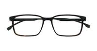 Havana Matte Black Hugo Boss BOSS 1643 Rectangle Glasses - Flat-lay