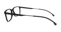 Havana Matte Black Hugo Boss BOSS 1643 Rectangle Glasses - Side