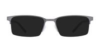 Dark Gunmetal Jasper Conran JCM010 Rectangle Glasses - Sun
