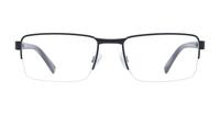 Matt Black Jasper Conran JCM012 Rectangle Glasses - Front