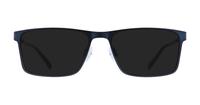 Matt Blue Jasper Conran JCM030 Rectangle Glasses - Sun