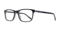 Shiny Black Jasper Conran JCM031 Rectangle Glasses - Angle