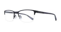 Matt Black Jasper Conran JCM053 Rectangle Glasses - Angle