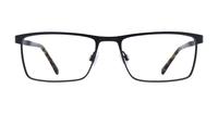 Matt Black Jasper Conran JCM057 Rectangle Glasses - Front