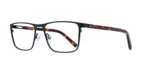 Matt Black Jasper Conran JCM059 Rectangle Glasses - Angle
