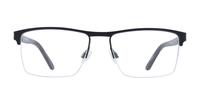 Matt Black Jasper Conran JCM064 Rectangle Glasses - Front