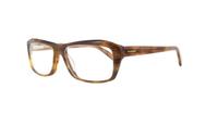 Brown marble Jil Sander 2687 Rectangle Glasses - Angle