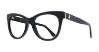Black Glitter Jimmy Choo JC276 Cat-eye Glasses - Angle
