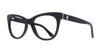 Black/Gold Jimmy Choo JC276 Cat-eye Glasses - Angle