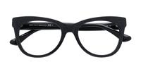 Black/Gold Jimmy Choo JC276 Cat-eye Glasses - Flat-lay