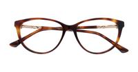 Dark Havana Jimmy Choo JC287 Cat-eye Glasses - Flat-lay