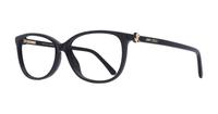 Black Jimmy Choo JC308 Rectangle Glasses - Angle