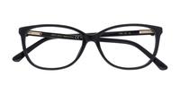 Black Jimmy Choo JC308 Rectangle Glasses - Flat-lay