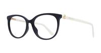 Black/Ivory Jimmy Choo JC309 Cat-eye Glasses - Angle