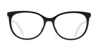 Black/Ivory Jimmy Choo JC309 Cat-eye Glasses - Front