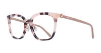 Havana Pink Jimmy Choo JC310/G Square Glasses - Angle