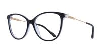 Black / Grey Jimmy Choo JC314 Cat-eye Glasses - Angle