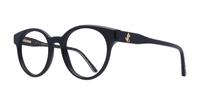 Black Pattern Jimmy Choo JC316 Oval Glasses - Angle
