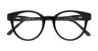 Black Pattern Jimmy Choo JC316 Oval Glasses - Flat-lay