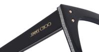 Black Jimmy Choo JC329 Square Glasses - Detail
