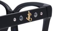 Black Jimmy Choo JC335 Square Glasses - Detail