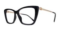 Black Jimmy Choo JC375 Cat-eye Glasses - Angle