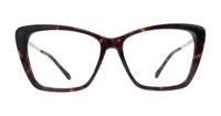 Havana Jimmy Choo JC375 Cat-eye Glasses - Front