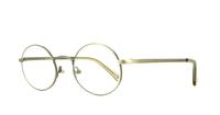 Antique Silver John Lennon One Day Round Glasses - Angle