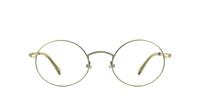 Antique Silver John Lennon One Day Round Glasses - Front