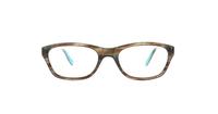 Brown/Blue Jones New York 221 Oval Glasses - Front
