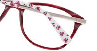 Red Horn Joules Eva Oval Glasses - Detail
