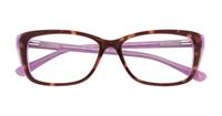 Tortoise/ Lilac Joules Hannah Square Glasses - Flat-lay