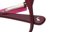 Burgundy Joules Lucy Square Glasses - Detail