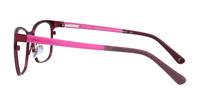 Burgundy Joules Lucy Square Glasses - Side