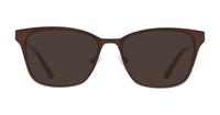 Matte Brown Joules Lucy Square Glasses - Sun
