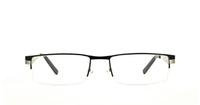Gunmetal/Black kangol 224 Rectangle Glasses - Front