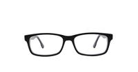 Black kangol 237 Rectangle Glasses - Front