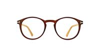Brown kangol 280 Round Glasses - Front