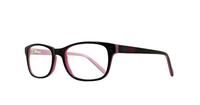 Black / Pink kangol 282 Rectangle Glasses - Angle