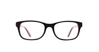 Black / Pink kangol 282 Rectangle Glasses - Front