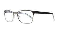 Shiny Gunmetal Karl Lagerfeld KL236 Round Glasses - Angle